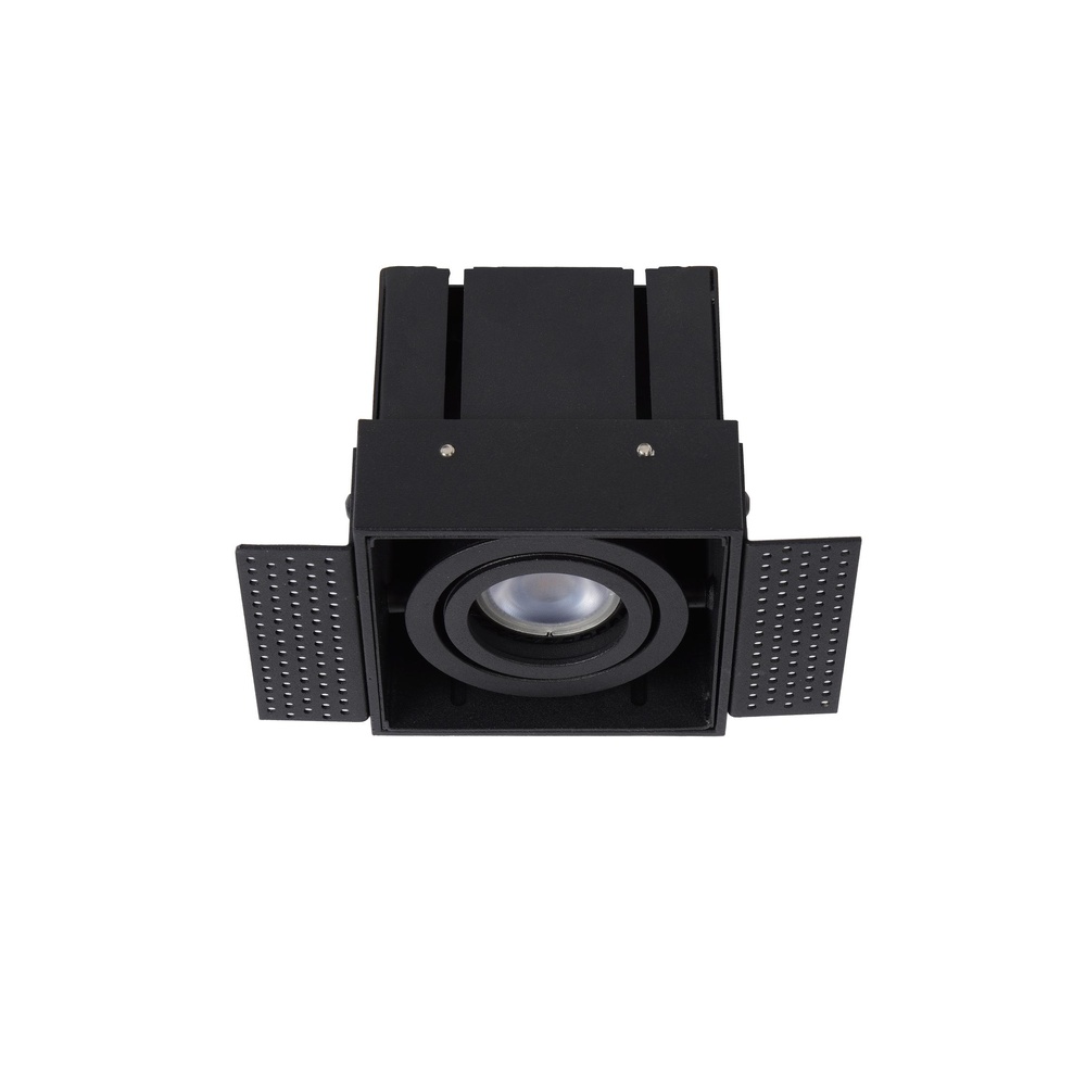 Lucide Strakke inbouwspotTrimless enkel zwart - 09925/01/30